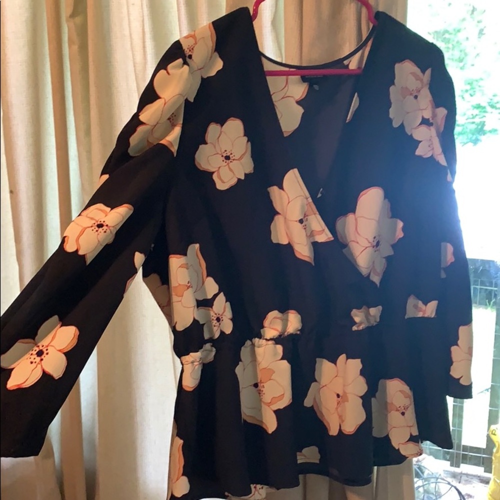 Flowy wrap around top